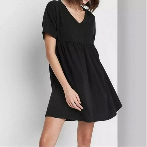 Wild Fable XS Black Short Sleeve Babydoll Mutiple Tiered Dress - Picture 8 of 13